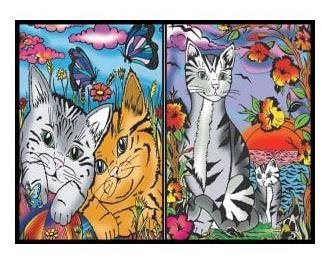 Omalovánky Colorvelvet sametové desky - kočky -