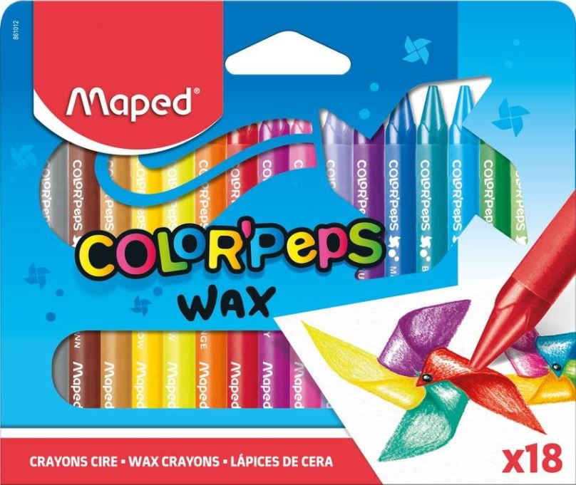 Voskovky MAPED Wax 18 barev