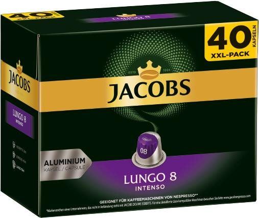 Kávové kapsle Jacobs Lungo intenzita 8, 40ks kapslí pro Nespresso®*
