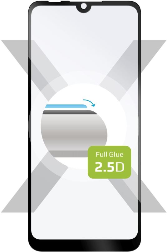 Ochranné sklo FIXED FullGlue-Cover pro Motorola E6s Plus černé