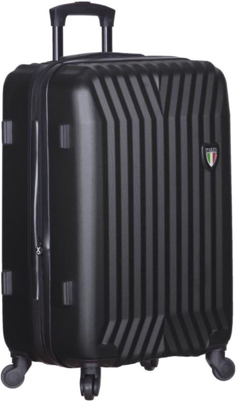 Cestovní kufr TUCCI T-0115/3 L ABS - černá