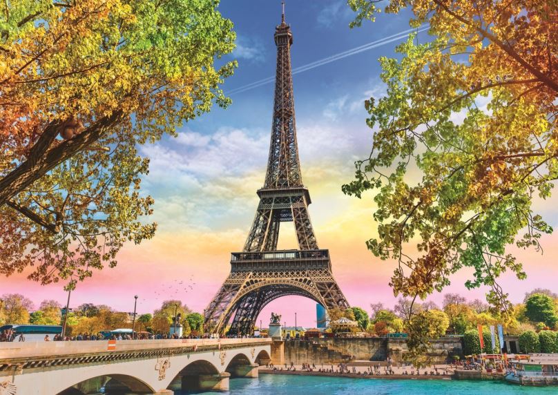 Puzzle Trefl Puzzle Romantická Paříž 500 dílků