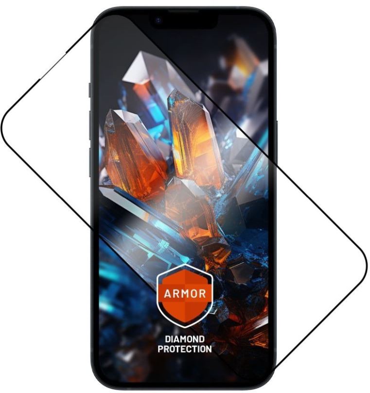 Ochranné sklo FIXED Armor s aplikátorem pro Apple iPhone 14/13/13 Pro černé