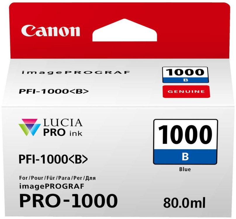 Cartridge Canon PFI-1000B modrá