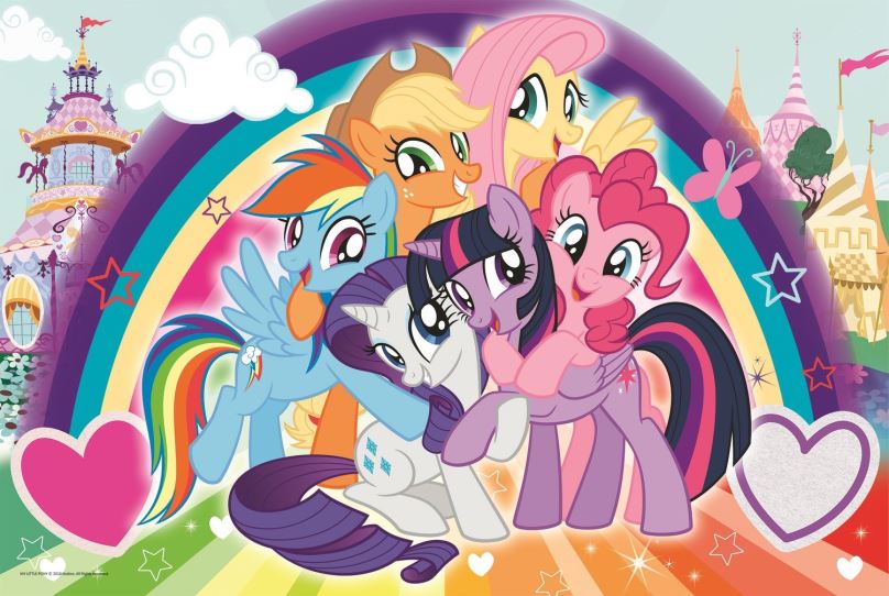 Puzzle Trefl Puzzle My Little Pony: Šťastní poníci MAXI 24 dílků
