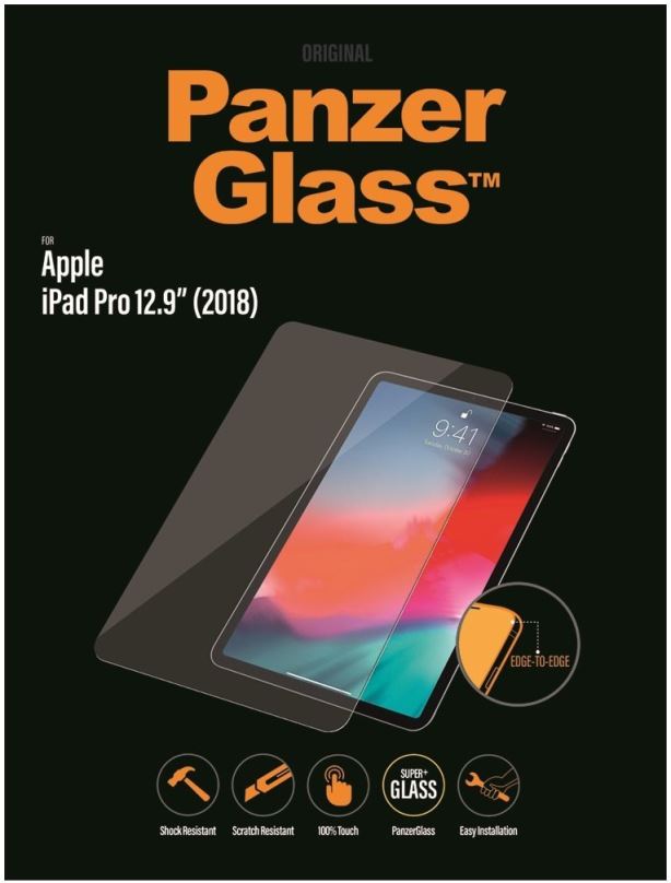 Ochranné sklo PanzerGlass Edge-to-Edge Antibacterial pro Apple iPad 12.9" (2018/20/21)