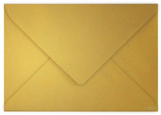 Poštovní obálka CLAIREFONTAINE C5 zlatá 120g - balení 20ks