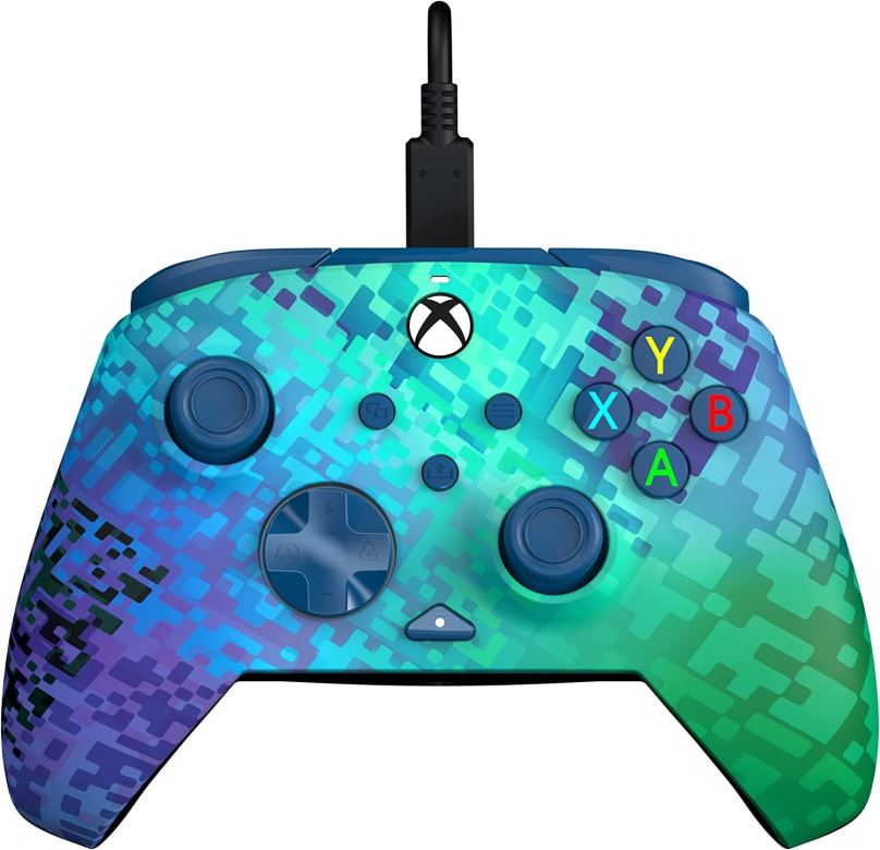 Gamepad PDP REMATCH Wired Controller - Glitch Green - Xbox
