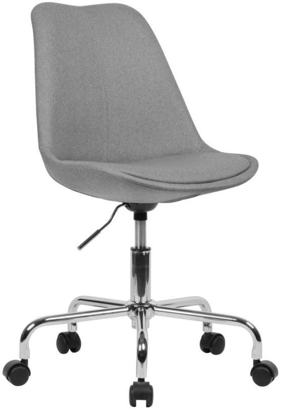 Kancelářská židle BRÜXXI Leos, textilní potahovina, šedá