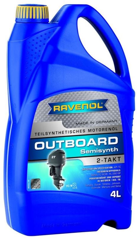 Motorový olej RAVENOL Outboardoel 2T Teilsynth.; 4 L