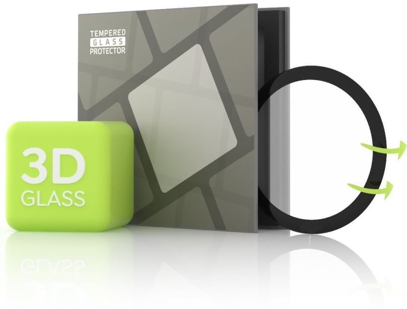 Ochranné sklo Tempered Glass Protector pro Samsung Watch Active - 3D GLASS, Černé