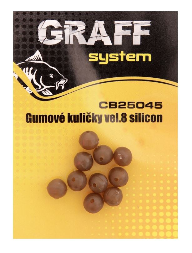 Graff Gumové kuličky silikonové Velikost 8 10ks