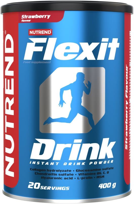 Kloubní výživa Nutrend Flexit Drink, 400 g, jahoda
