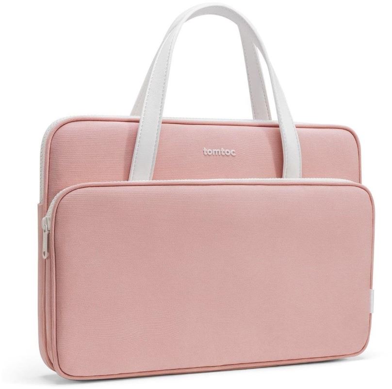 Pouzdro na notebook tomtoc Premium Briefcase – 14" MacBook Pro (2021), růžová