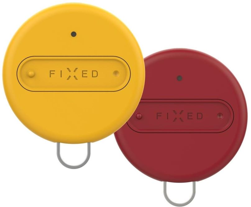 Bluetooth lokalizační čip FIXED Sense Duo Pack - žlutá + červená