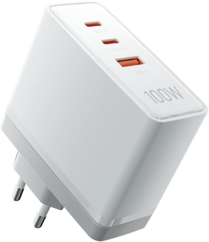 Nabíječka do sítě Vention Ultra 3-Port USB (C+C+A) GaN Charger (100W/100W/30W) White