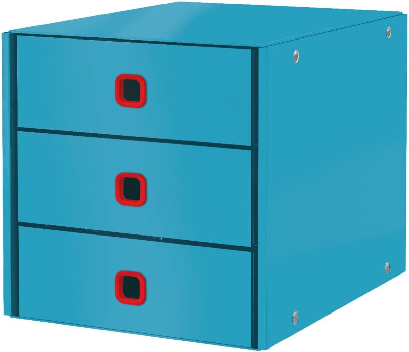 Zásuvkový box LEITZ Cosy Click & Store, 3dílný, modrý