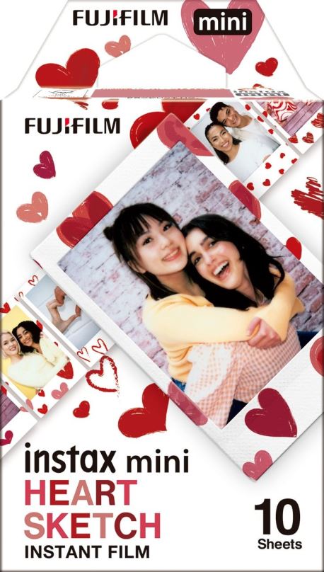 Fotopapír FujiFilm film Instax mini Heart Sketch WW1