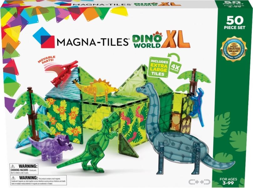 Stavebnice Magna - Tiles - Svět Dinosaurů XL 50 ks set
