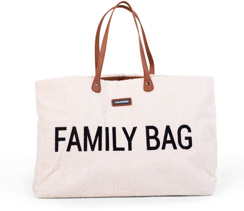 Cestovní taška CHILDHOME Family Bag Teddy Off White