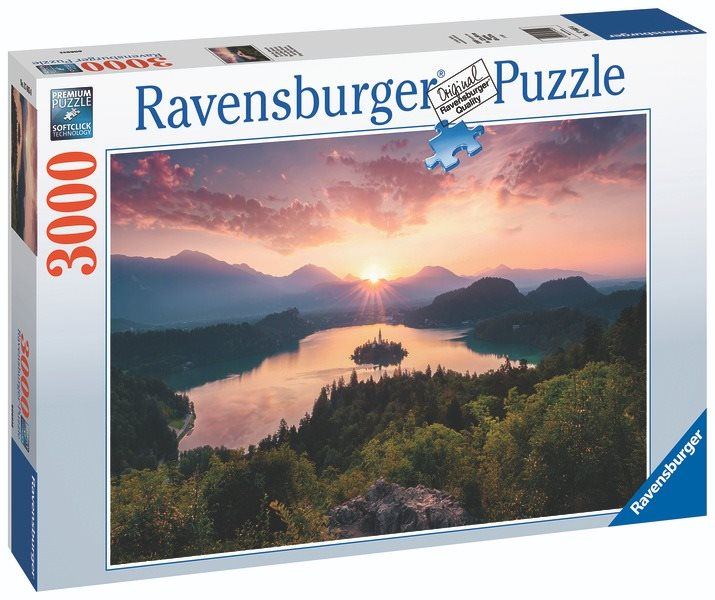 Puzzle Jezero Bled, Slovinsko 3000 dílků