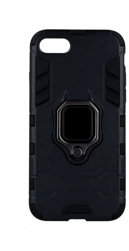 Kryt na mobil TopQ iPhone SE 2020 odolný černý s prstenem 53698