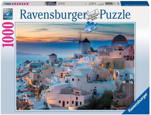 Puzzle Ravensburger 196111 Santorini 1000 dílků