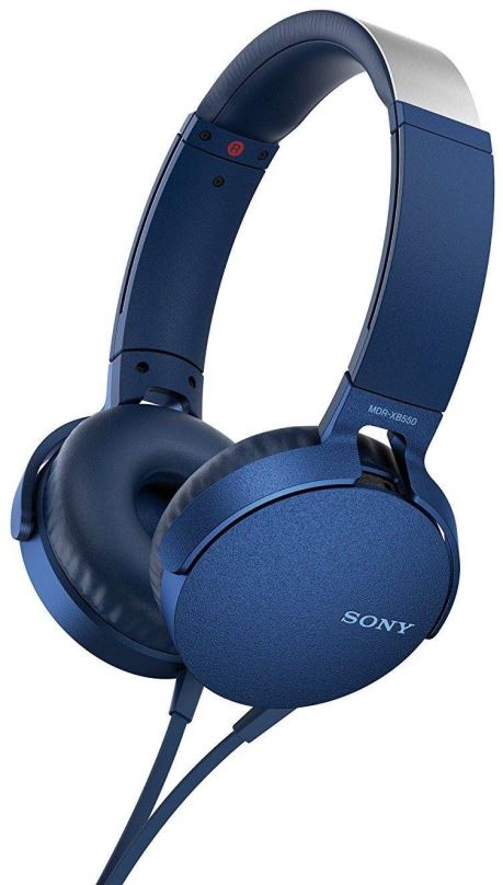 Sluchátka Sony MDR-XB550AP modrá