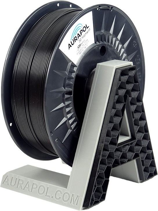 Filament AURAPOL PLA 3D Filament Černá 1 kg 1,75 mm AURAPOL