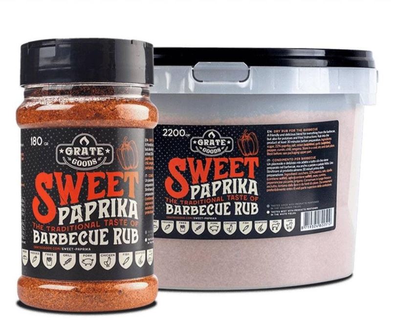 BBQ koření Sweet Paprika Premium BBQ 2,2kg  GrateGoods