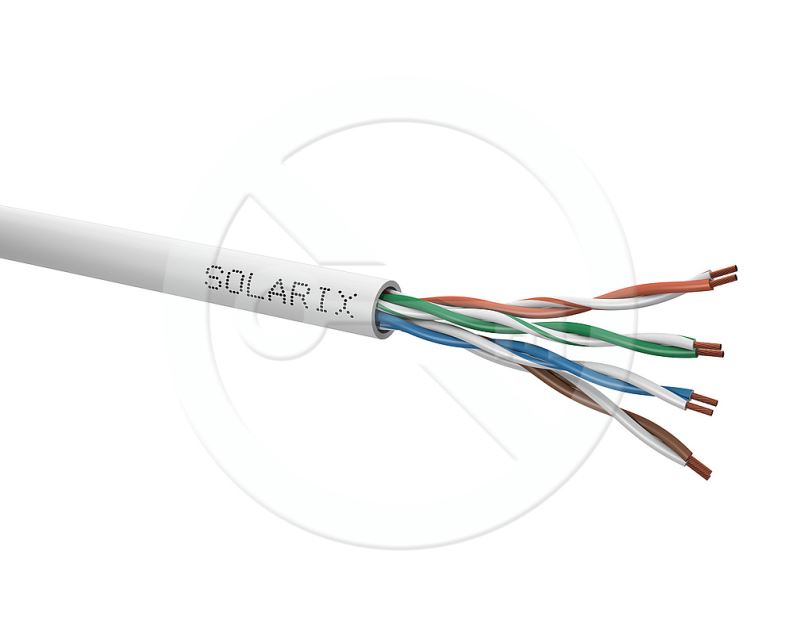 Instalační kabel licna Solarix CAT5E UTP PVC šedý 305m/box SXKL-5E-UTP-PVC-GY