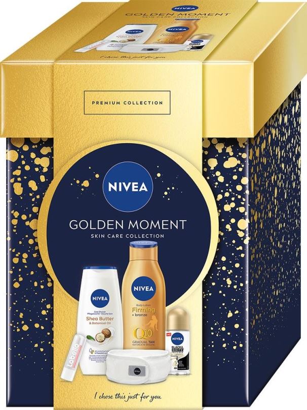 Dárková kosmetická sada NIVEA Golden Moment Box Set 755 ml