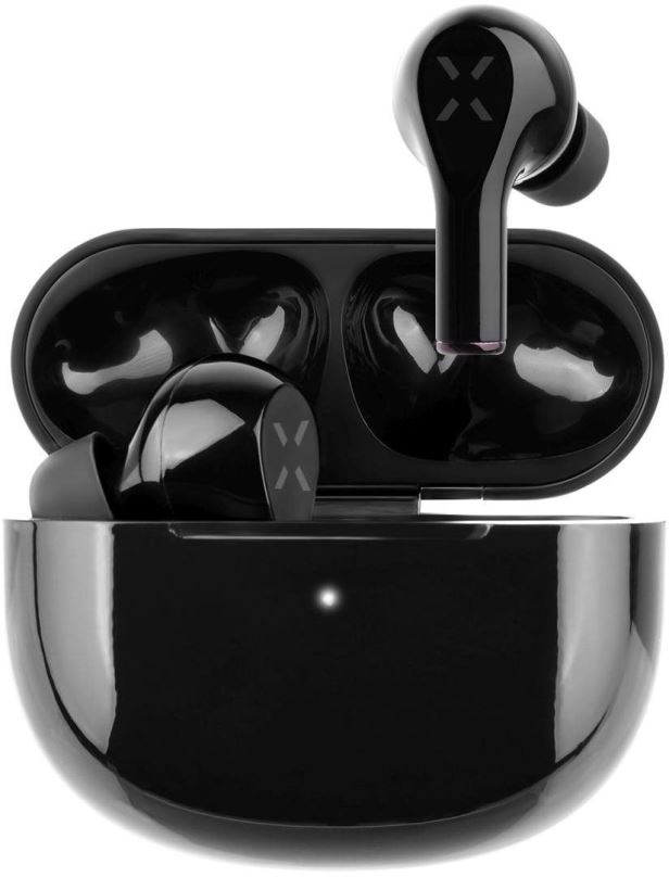 Bezdrátová sluchátka FIXED Boom Pods 2 s bezdrátovým nabíjením černá