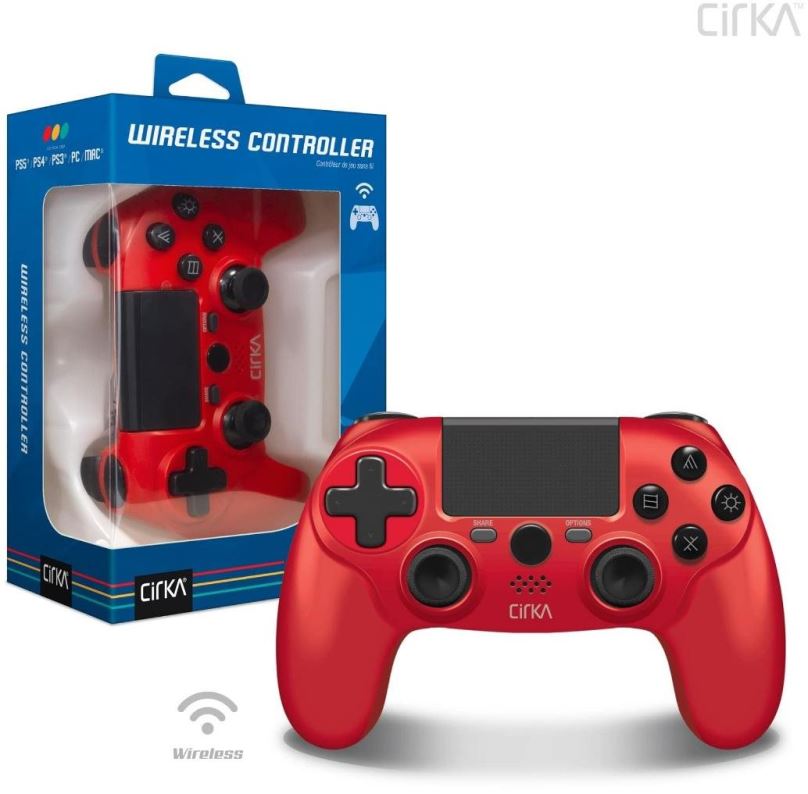 Herní ovladač Cirka NuForce Wireless Game Controller for PS4/PC/Mac (Red)