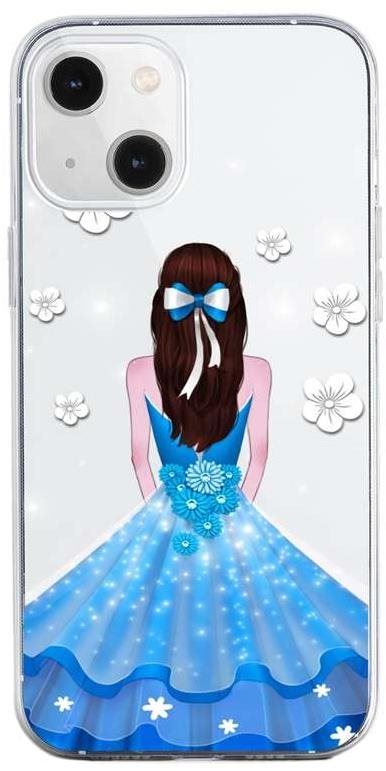 Kryt na mobil TopQ iPhone 13 silikon Blue Princess 64658