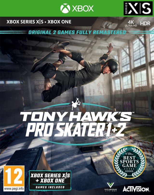 Hra na konzoli Tony Hawks Pro Skater 1 + 2 - Xbox