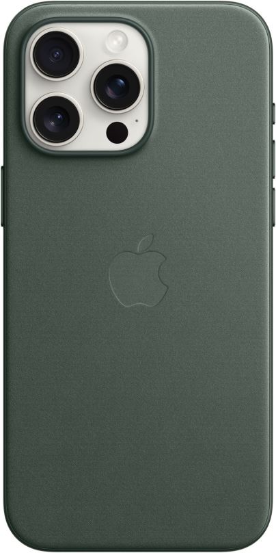 Kryt na mobil Apple iPhone 15 Pro Max Kryt z tkaniny FineWoven s MagSafe listově zelený