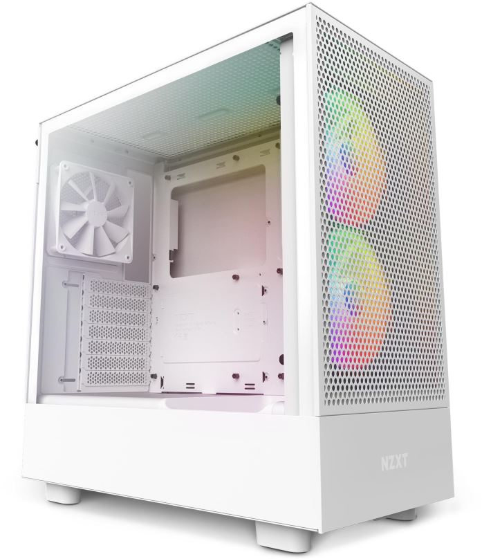 Počítačová skříň NZXT H5 Flow RGB White
