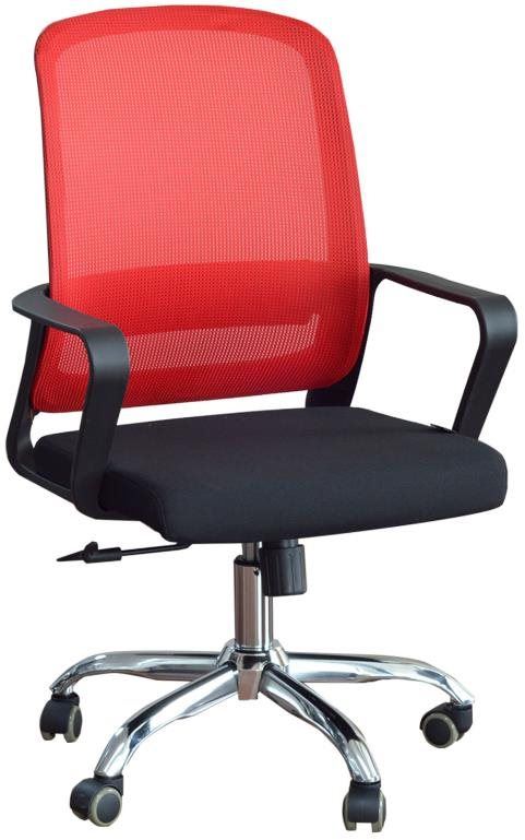 Kancelářská židle DALENOR Parma, textil, červená