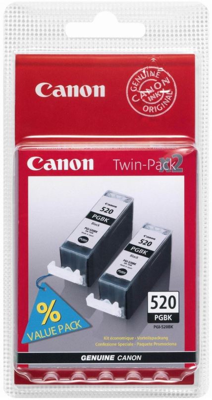Cartridge Canon PGI-520BK Dual Pack černá 2ks