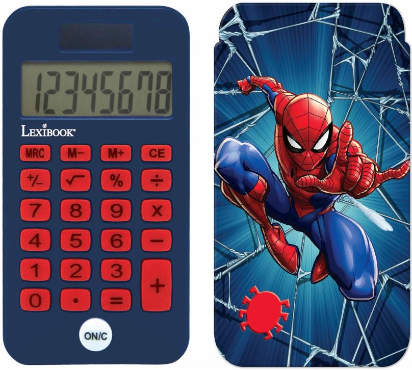 Kalkulačka Lexibook Kapesní kalkulačka Spider-Man s ochranným krytem