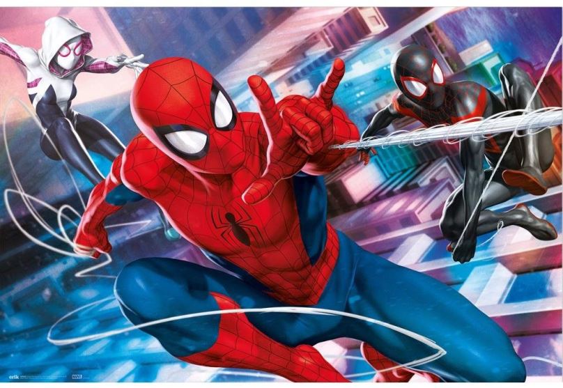 Plakát Marvel - Spiderman - Peter, Miles & Gwen  - plakát
