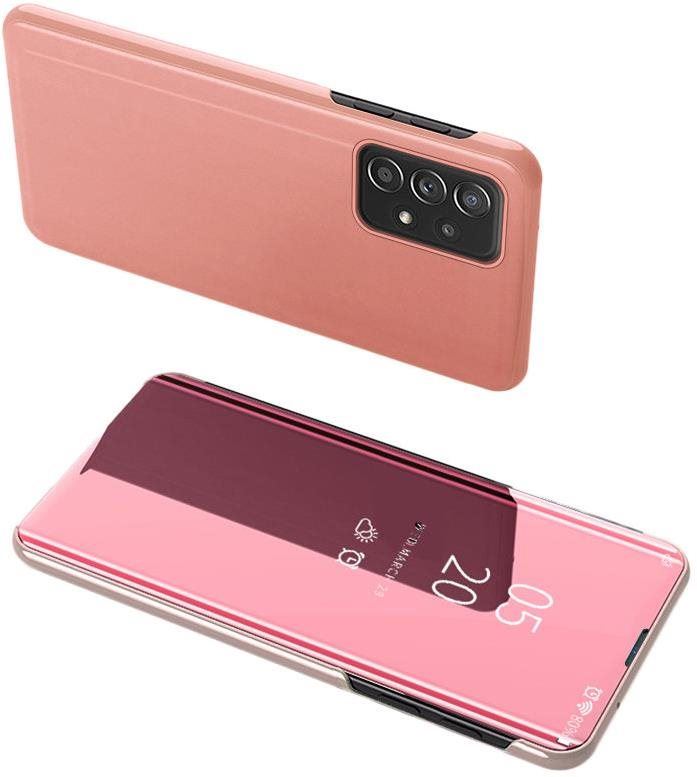 Pouzdro na mobil Clear View knížkové pouzdro na Samsung Galaxy A33 5G, růžové