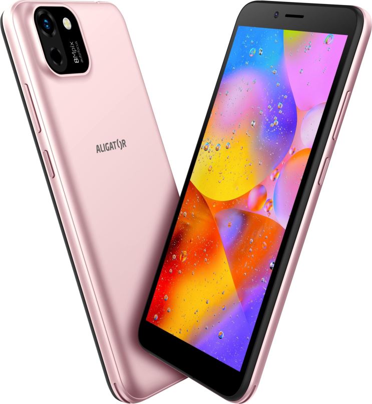 Mobilní telefon Aligator S5550 Duo 16GB růžovo-zlatá
