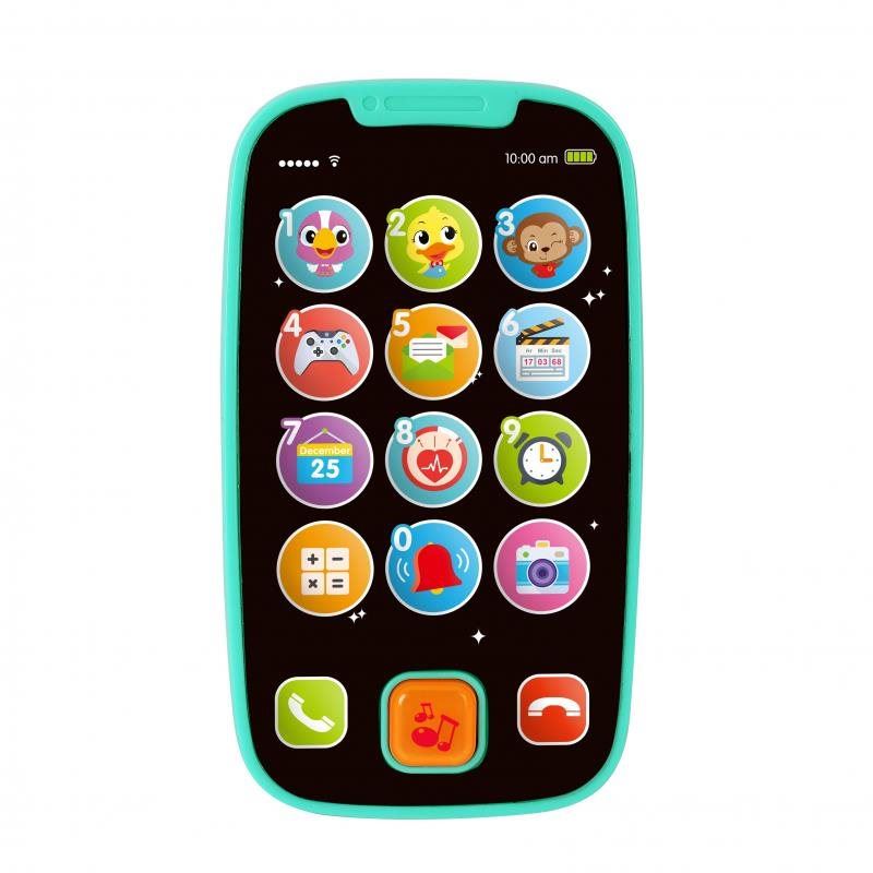 Hračka pro nejmenší Bo Jungle mobilní telefon B-My First Smart Phone Blue