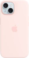 Kryt na mobil Apple iPhone 15 Silikonový kryt s MagSafe světle růžový