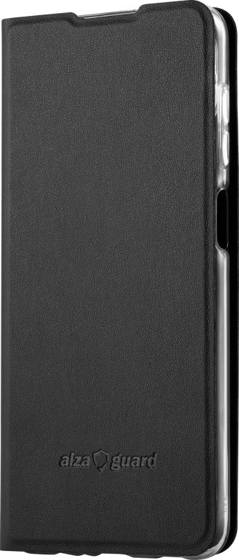 Pouzdro na mobil AlzaGuard Premium Flip Case pro Samsung Galaxy A12 černé