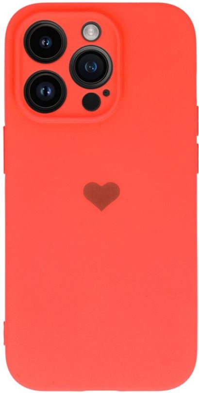 Kryt na mobil Vennus Valentýnské pouzdro Heart pro iPhone 14 Pro Max - korálové