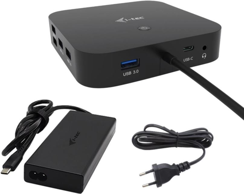 Dokovací stanice i-tec USB-C HDMI Dual DP Docking Station with Power Delivery 100 W + i-tec Univ. Charger 112 W