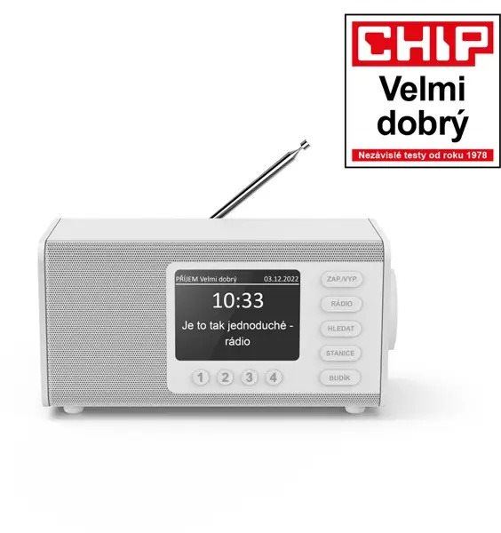 Rádio Hama DR1000, FM/DAB/DAB+, bílé